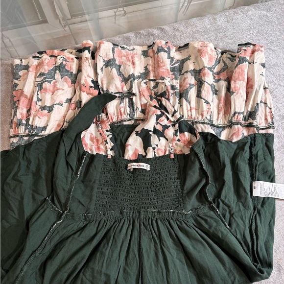 Abercrombie & Fitch Floral Maxi Dress in Pink and Green - Picture 10 of 10